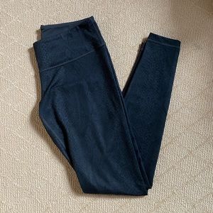 Lululemon Snakeskin Print Black Leggings - 10